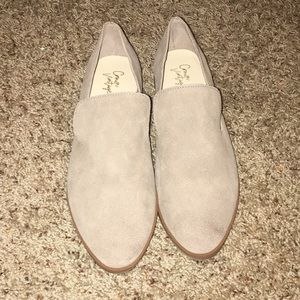 Crown Vintage grey suede loafers